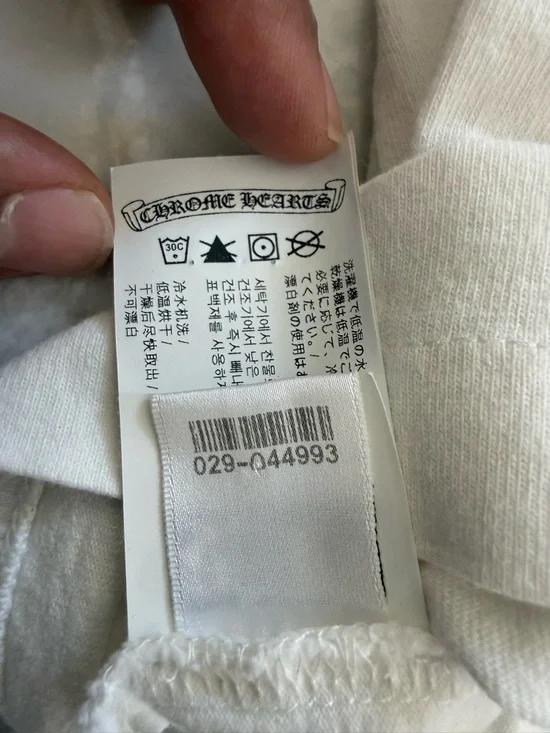 Chrome Hearts White Pocket Short Sleeve Tee with Black Logo - Picture 6 of 8